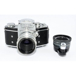 CAMARA ANALOGICA EXACTA VAREX + CARL ZEISS JENA 50MM F:2.8 + ISCOTAR 50MM F:2.8