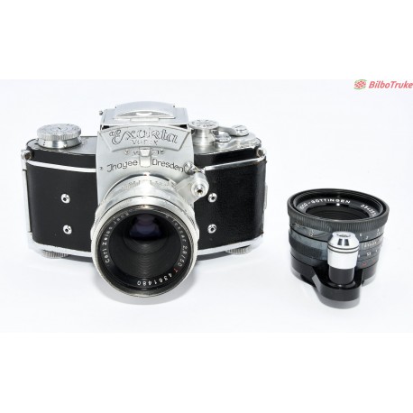 CAMARA ANALOGICA EXACTA VAREX + CARL ZEISS JENA 50MM F:2.8 + ISCOTAR 50MM F:2.8