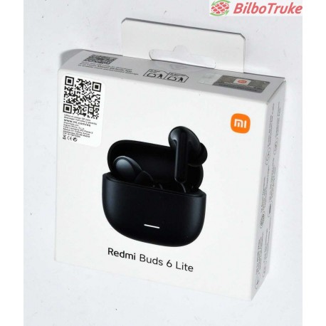 AURICULARES XIAOMI REDMI BUDS 6 LITE NEGRO NUEVO
