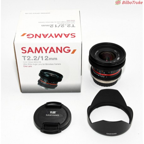OBJETIVO SAMYANG T2.2/12MM UMC CS (MICRO 4/3)