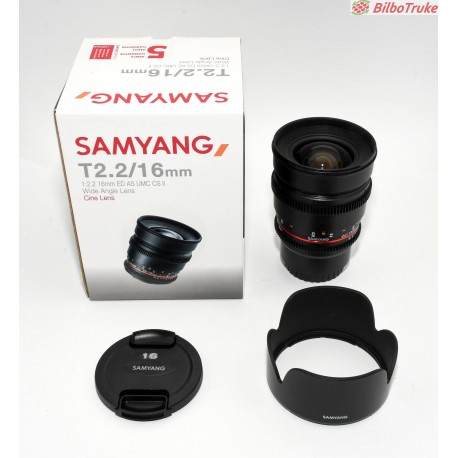 OBJETIVO SAMYANG T2.2/16MM UMC CS II (MICRO 4/3)