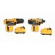 PAREJA TALADROS A BATERIA DEWALT DCD710+DCF815
