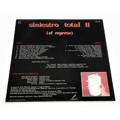 VINILO Siniestro Total - Siniestro Total II (El Regreso) (LP, Album, RP, Mat)