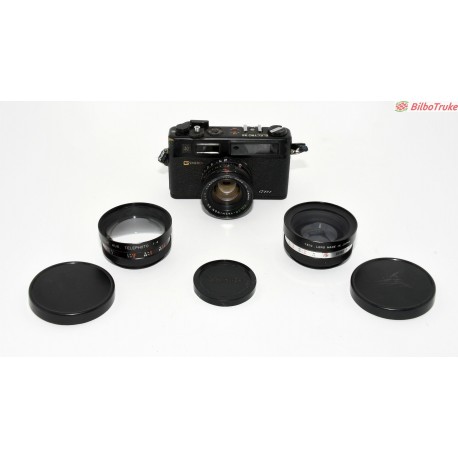 LOTE CAMARA Y OBJETIVOS YASHICA DECORATIVOS