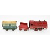 LOCOMOTORA + TENDER A CUERDA RICO