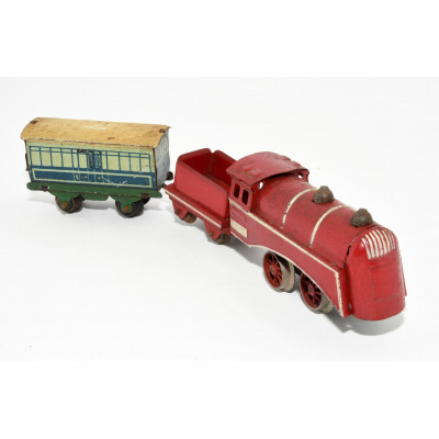 LOCOMOTORA  + TENDER A CUERDA RICO