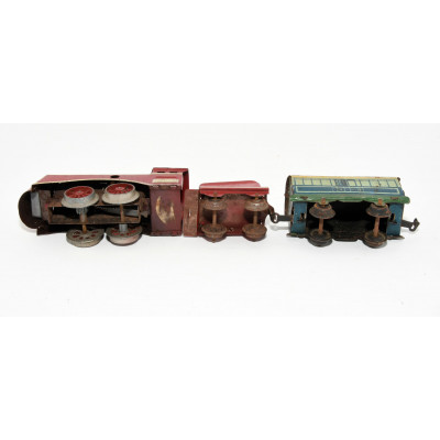 LOCOMOTORA  + TENDER A CUERDA RICO