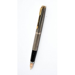 PLUMA PARKER 75 CISELLE PLATA PLUMIN 14K