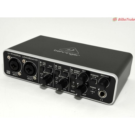 INTERFAZ AUDIO BEHRINGER U-PHORIA UMC204HD