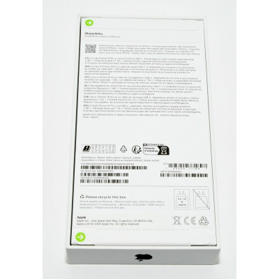 APPLE IPHONE 16 PRO 256GB BLACK TITANIUM PRECINTADO