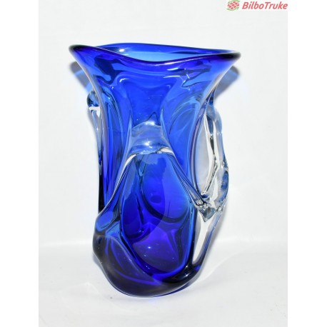 JARRON CRISTAL AZUL MURANO