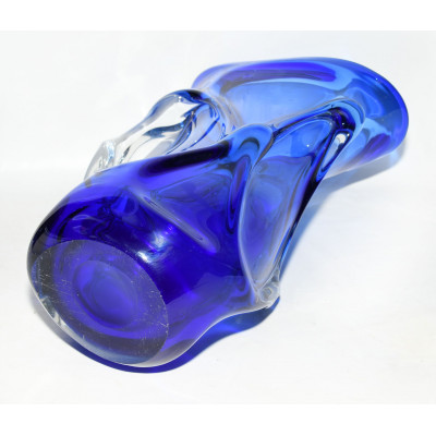 JARRON CRISTAL AZUL MURANO