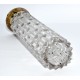 FLORERO CRISTAL CON BASE DE PLATA DE LEY
