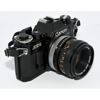 CAMARA VINTAGE CANON AE-1 + 50MM F:1.8 FD
