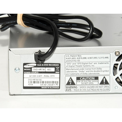REPRODUCTOR DVD + HDD SAMSUNG DVD-HR730