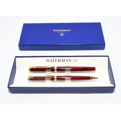 PAREJA BOLIGRAFO + PLUMA (18K) WATERMAN