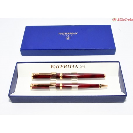 PAREJA BOLIGRAFO + PLUMA (18K) WATERMAN