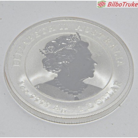 MONEDA CONMEMORATIVA OX 2021 ELIZABETH II AUSTRALIA 1OZ 9999AG 1 DOLLAR