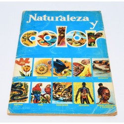 ALBUM DE CROMOS NATURALEZA Y COLOR 1980