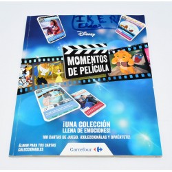 ALBUM DE CROMOS MOMENTOS DE PELICULA DISNEY CARREFOUR