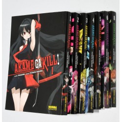 COLECCION MANGA AKAME GA KILL 1 A 6 Y 8