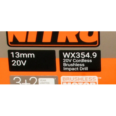 TALADRO 20V WORX WX354.9 SIN BATERIA