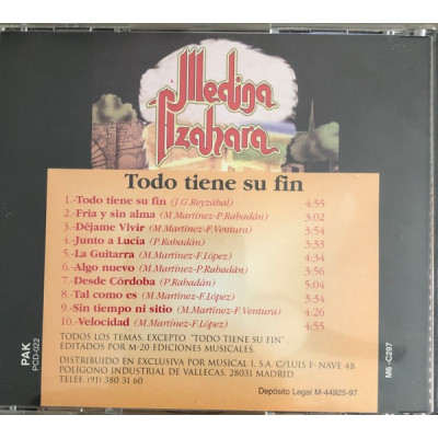 Medina Azahara - Todo Tiene Su Fin (CD, Comp)