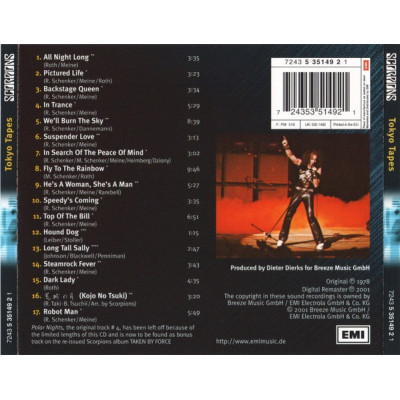 Scorpions - Tokyo Tapes (CD, Album, RE, RM)