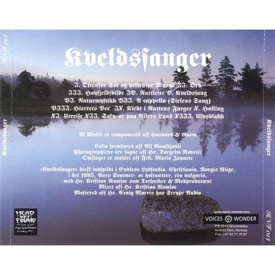 Ulver - Kveldssanger (CD, Album)