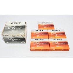 PACK 5 CINTAS SONY MINI DV PREMIUM 60MIN