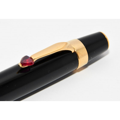 BOLIGRAFO RETRACTIL MONTBLANC BOHEME PIEDRA ROJA CORAZON