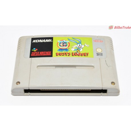 VIDEOJUEGO SUPER NINTENDO TINY TOON BUSTER BUSTS LOOSE