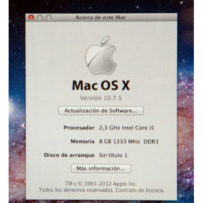 MACBOOK PRO 8.1 A1278 13"