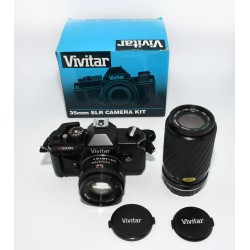 CAMARA ANALOGICA VIVITAR V3000S + 50MM + 80-200MM