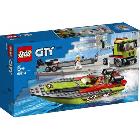 LEGO CITY Transporte de la Lancha de Carreras 60254 PRECINTADO