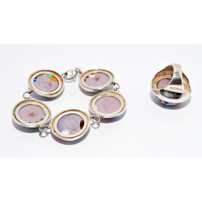 CONJUNTO PULSERA + ANILLO TOUS FIORI