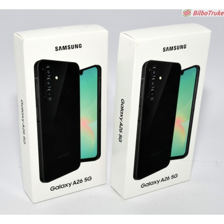 PACK 2X SAMSUNG GALAXY A26 5G 128GB NEGRO PRECINTADOS