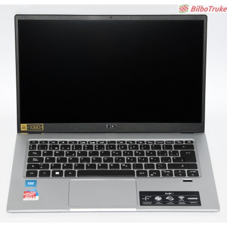 PORTATIL 14p NOTEBOOK ACER SWIFT SF114-34 / CELERON N4500 1.1GHz / 250GB SSD / 8GB RAM