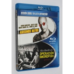 PELICULA BLURAY DOBLE Asesinos Natos / Operacion Swordfish