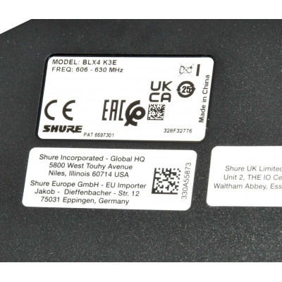 CONJUNTO SHURE BLX4 K3E