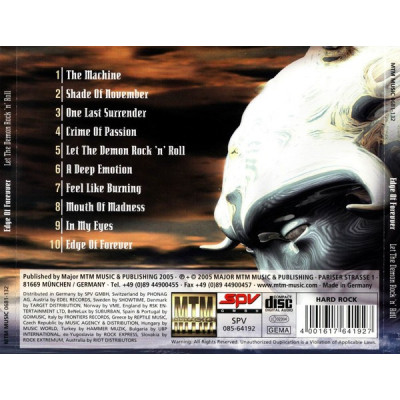 Edge Of Forever - Let The Demon Rock 'N' Roll (CD, Album)
