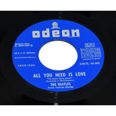 The Beatles - All You Need Is Love (7", Single, RP)