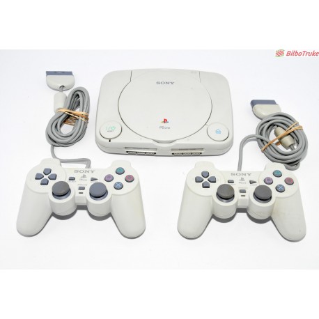 CONSOLA SONY PSX PS ONE CON 2 MANDOS Y CABLEADO