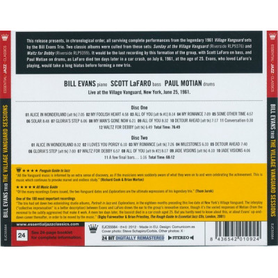 The Bill Evans Trio - The Village Vanguard Sessions (2xCD, Comp)