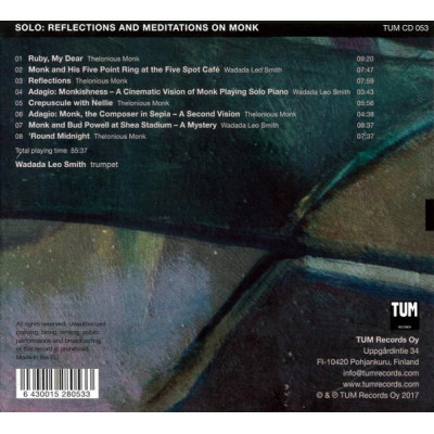 Wadada Leo Smith - Solo: Reflections And Meditations On Monk (CD, Album)