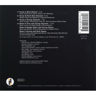 Mingus* - The Black Saint And The Sinner Lady (CD, Album, RE, RM, Dig)