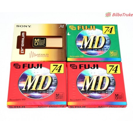 PACK 4 DISCOS MINI DISC NUEVOS