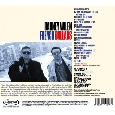 Barney Wilen - French Ballads (CD, Album, RE, RM)