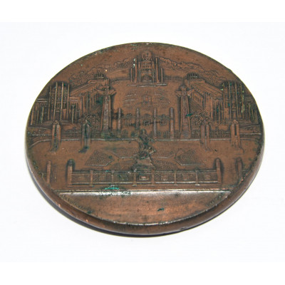 ALFONSO XIII - MEDALLA 1910 - REPUBLICA ARGENTINA - EXPOSICIONES DEL CENTENARIO - BRONCE