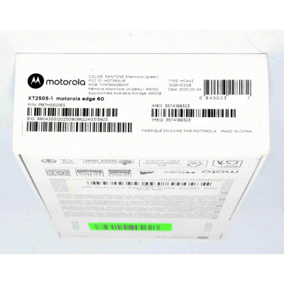 MOTOROLA EDGE 60 512GB VERDE NUEVO